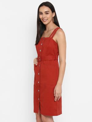 button up pinafore dress - 17423186 - Standard Image - 2