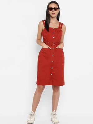 button up pinafore dress - 17423186 - Standard Image - 4
