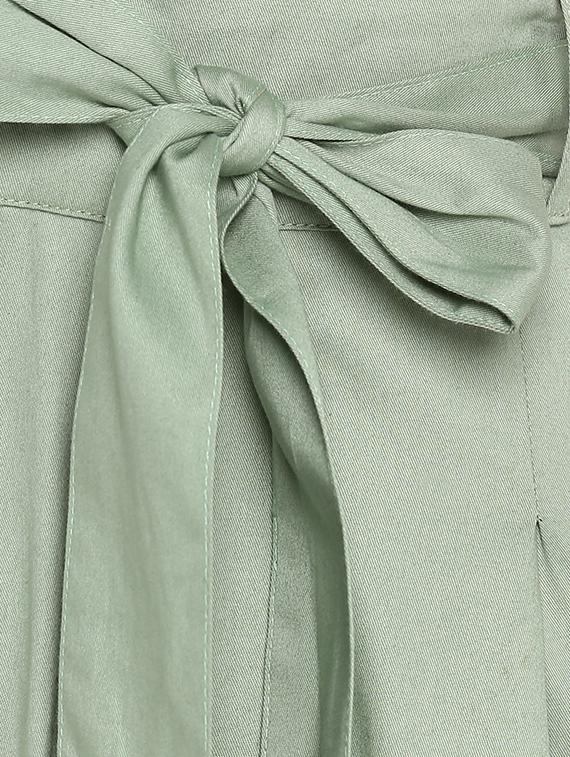 tie front full leg jumpsuit - 17423199 - Zoom Image - 4