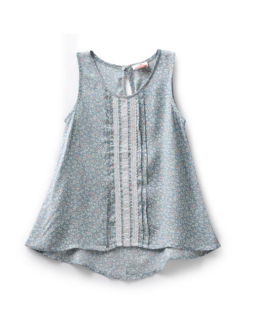 blue cotton frock - 17423241 - Standard Image - 1