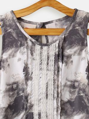 grey cotton frock - 17423244 - Standard Image - 3
