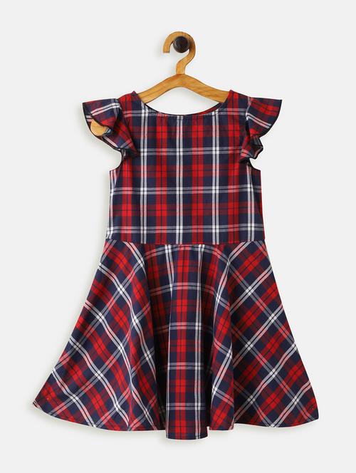 red georgette frock - 17423246 - Standard Image - 1