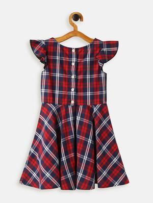 red georgette frock - 17423246 - Standard Image - 2