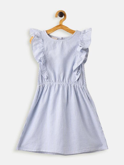 blue cotton frock - 17423247 - Standard Image - 1
