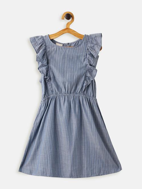 blue cotton frock - 17423249 - Standard Image - 1