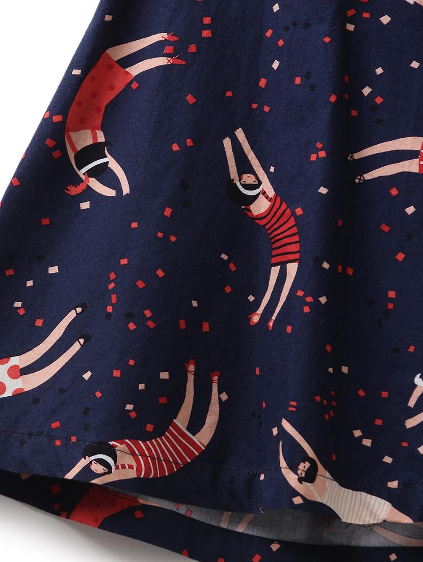 blue cotton frock - 17423253 - Zoom Image - 4