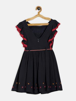 red cotton frock - 17423270 - Standard Image - 2