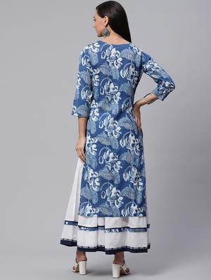 floral kurta sharara set - 17423299 - Standard Image - 3