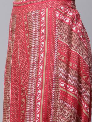 crop top cowl dhoti set - 17423301 - Standard Image - 5