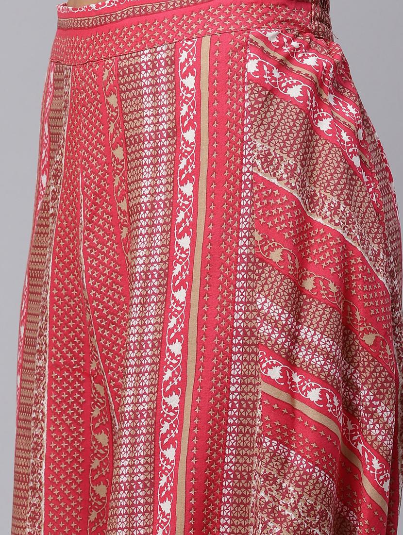 crop top cowl dhoti set - 17423301 - Zoom Image - 5
