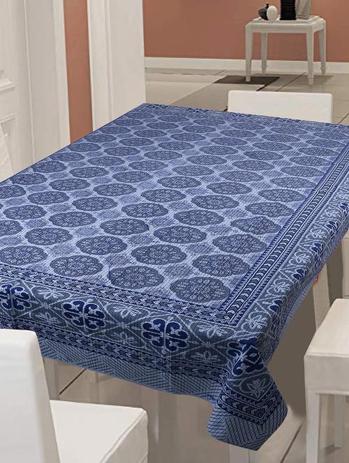 cotton jaipuri 6 seater table cloth cover - 17423354 - Very Small Image - 1