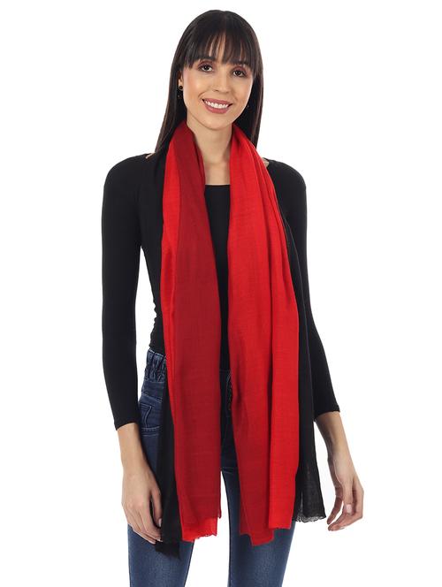 red ombre wool stole - 17423421 - Standard Image - 1