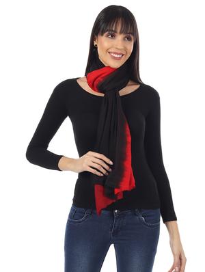 red ombre wool stole - 17423421 - Standard Image - 2