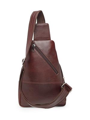 brown leather regular messengerbag - 17423559 - Standard Image - 2
