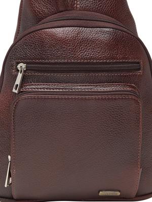 brown leather regular messengerbag - 17423559 - Standard Image - 4