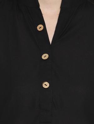 solid straight kurta - 17423566 - Standard Image - 5