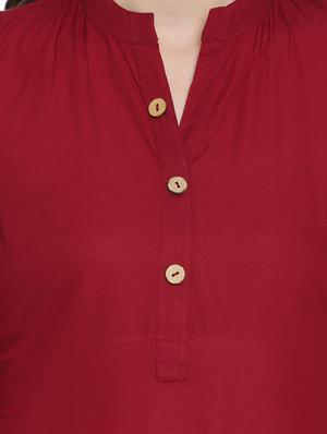 solid straight kurta - 17423567 - Standard Image - 5