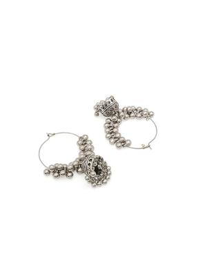 silver metal chandballi earring - 17423592 - Standard Image - 2