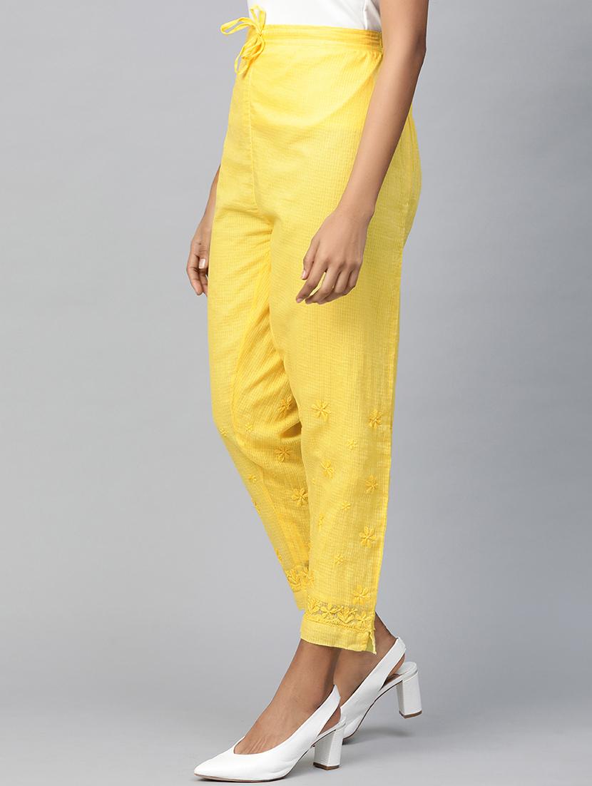 embroidered hem straight palazzo - 17423612 - Zoom Image - 2