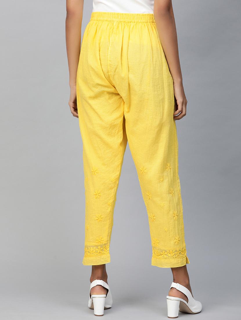 embroidered hem straight palazzo - 17423612 - Zoom Image - 3