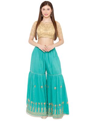 gold net embroidered blouse - 17423744 - Standard Image - 4