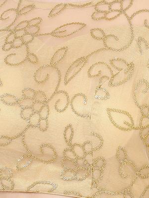 gold net embroidered blouse - 17423744 - Standard Image - 5