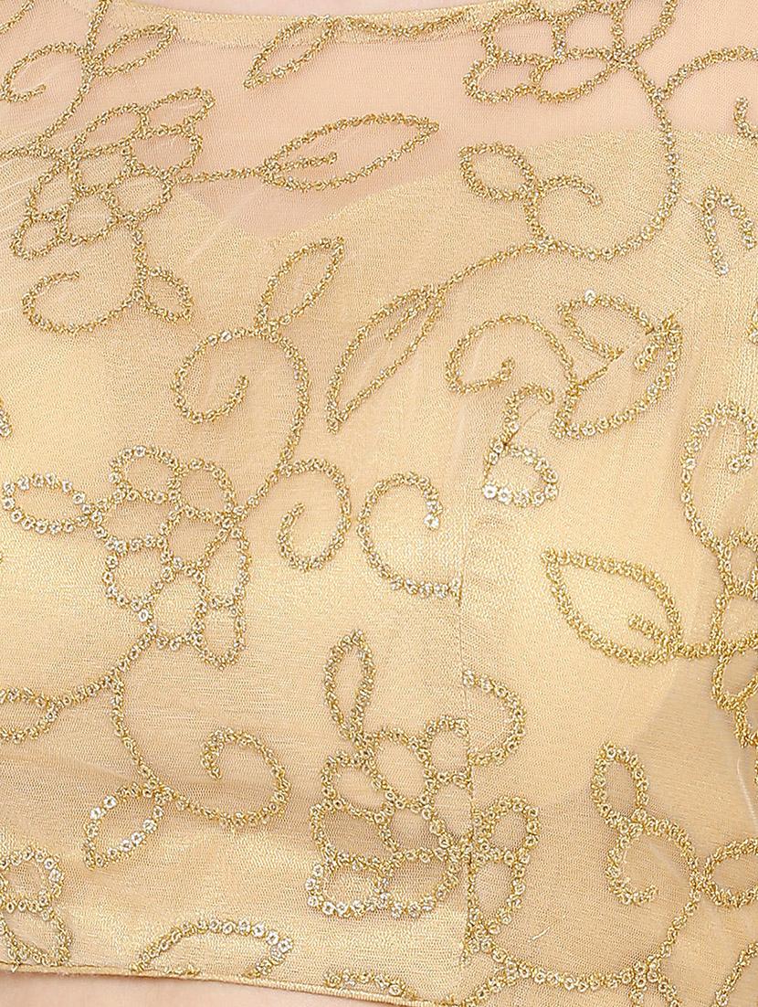 gold net embroidered blouse - 17423744 - Zoom Image - 5