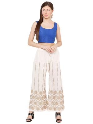 blue dupion solid blouse - 17423770 - Standard Image - 4
