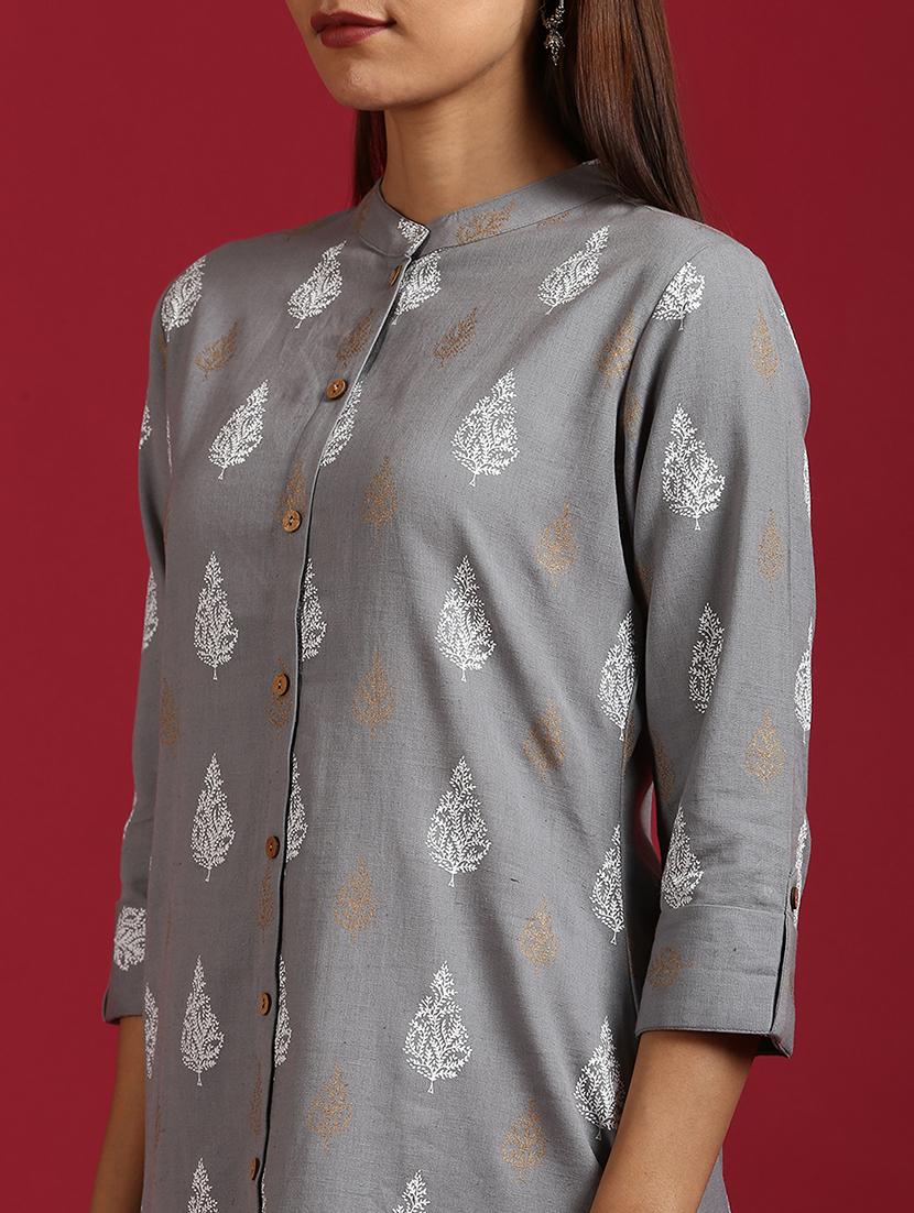 printed straight kurta - 17423988 - Zoom Image - 4