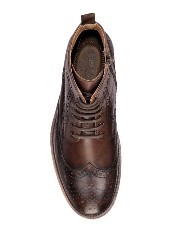 brown leather lace up boots - 17424010 - Zoom Image - 4