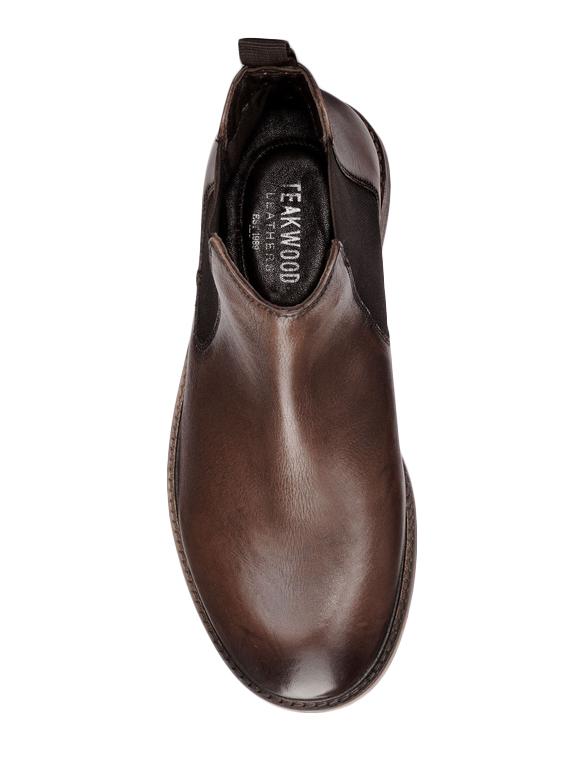 black leather slip on boots - 17424011 - Zoom Image - 4