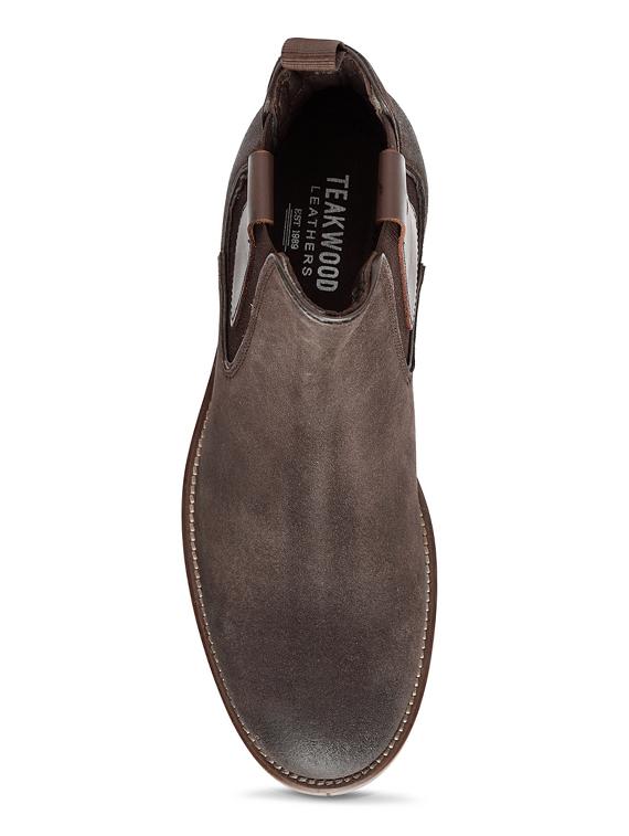 brown leather slip on boots - 17424019 - Zoom Image - 4