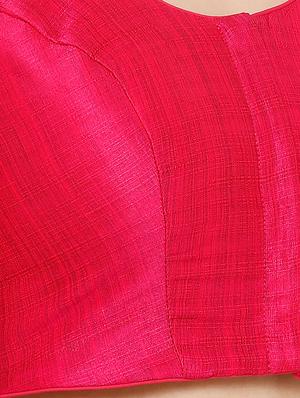 pink silk solid blouse - 17424144 - Standard Image - 5