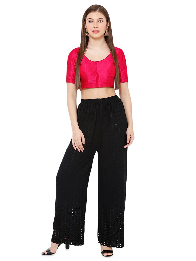 pink silk solid blouse - 17424144 - Zoom Image - 4