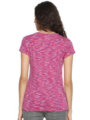 v neck melange tee - 17424169 - Standard Image - 3