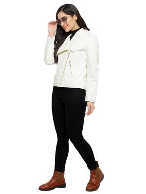 zip up leather jacket - 17424277 - Standard Image - 4