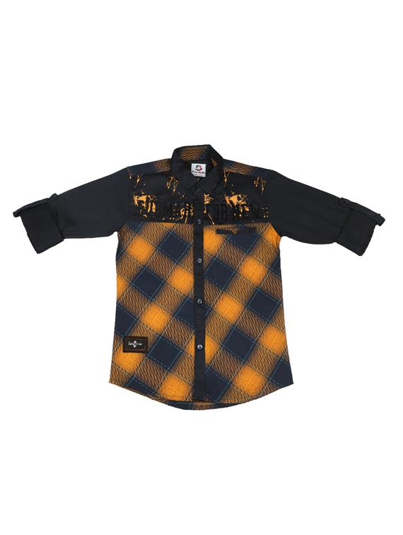 gold cotton shirt - 17424281 - Zoom Image - 1