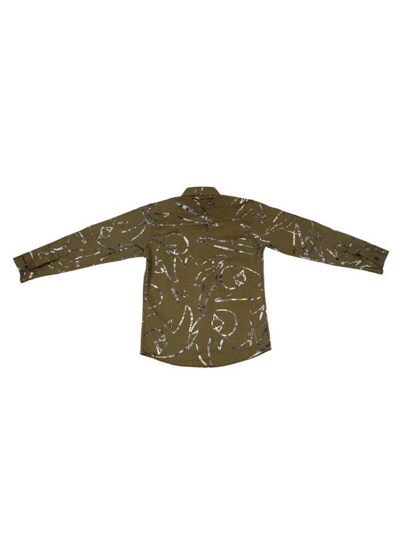 green cotton shirt - 17424286 - Zoom Image - 2