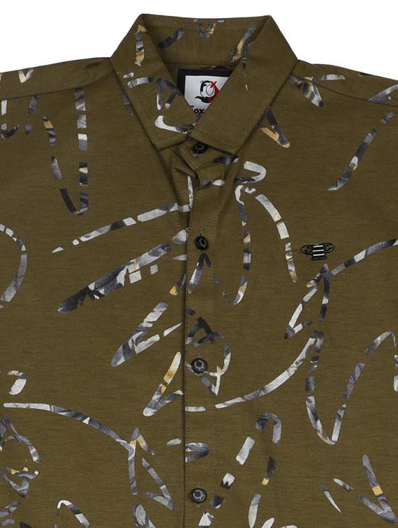 green cotton shirt - 17424286 - Zoom Image - 3