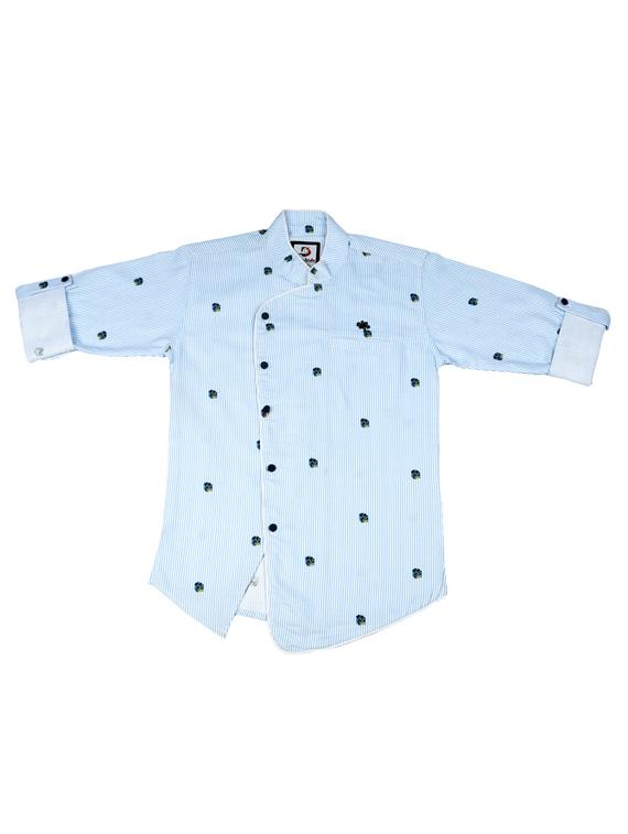 blue cotton shirt - 17424293 - Zoom Image - 1