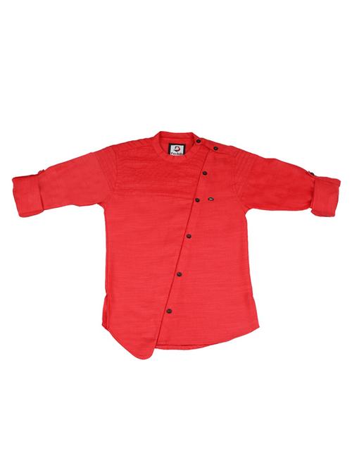 red cotton shirt - 17424299 - Standard Image - 1