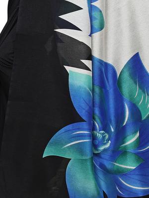 floral printed saree with blouse - 17424416 - Standard Image - 4
