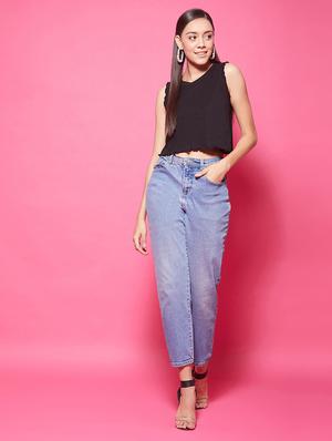 round neck crop top - 17424508 - Standard Image - 5