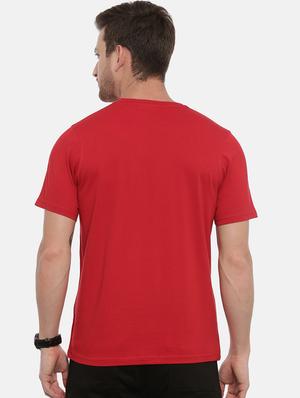 red cotton front print tshirt - 17424551 - Standard Image - 3