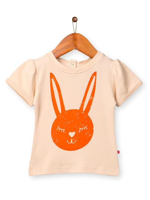 peach cotton t-shirt - 17424658 - Standard Image - 1