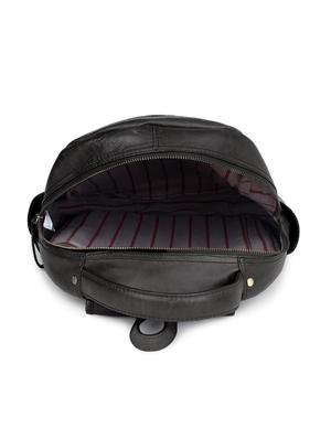 black leather laptop backpack - 17424678 - Standard Image - 3