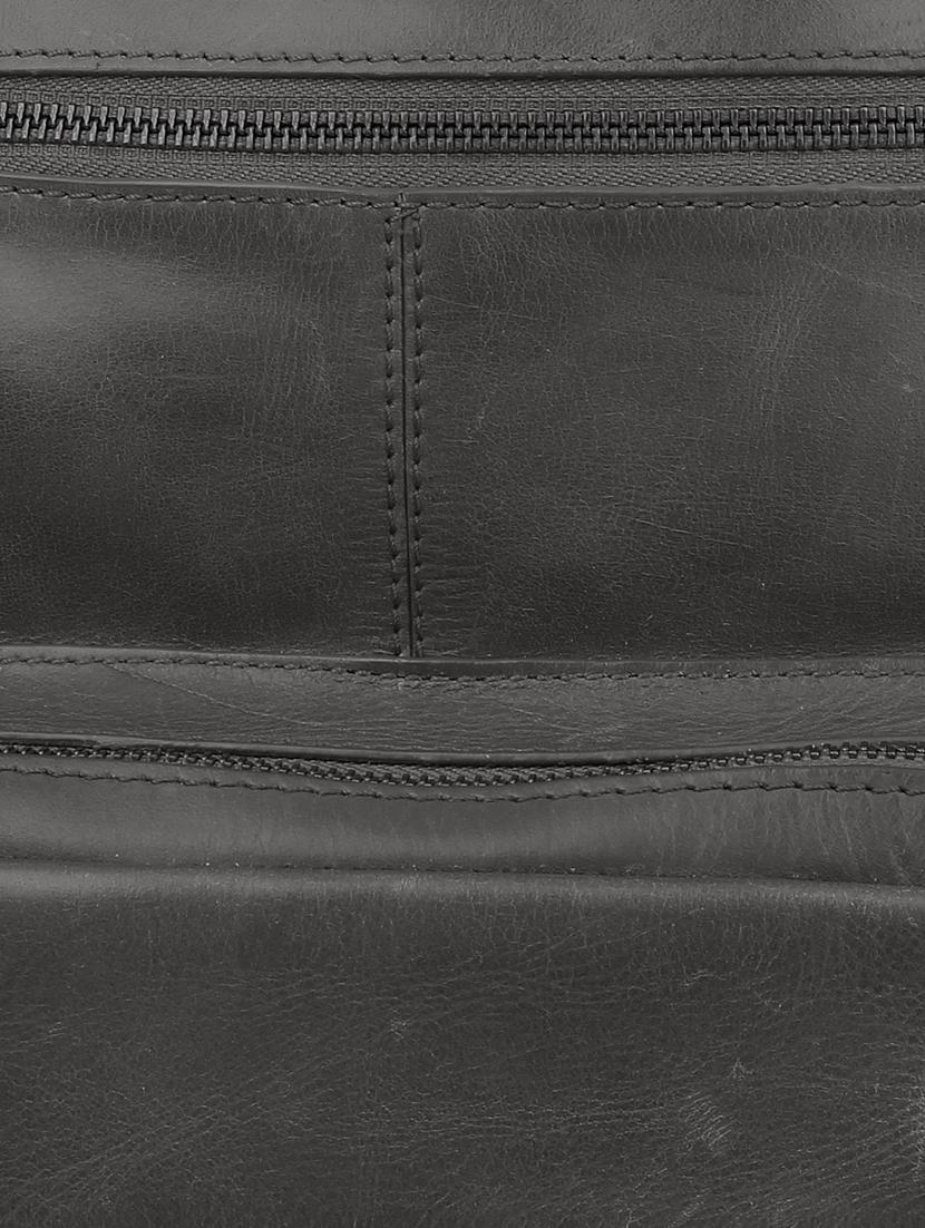 black leather laptop backpack - 17424678 - Zoom Image - 4