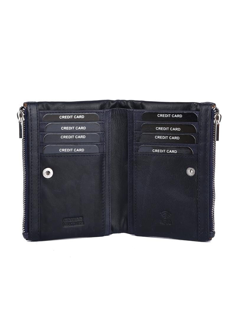 blue leather wallet - 17424684 - Zoom Image - 3