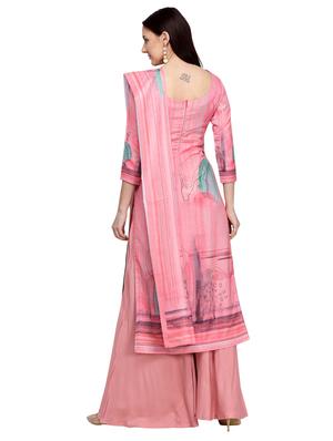 pink wool blend aline suits unstitched suit - 17424879 - Standard Image - 3