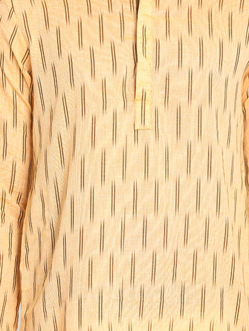 yellow printed long kurta - 17424961 - Zoom Image - 4